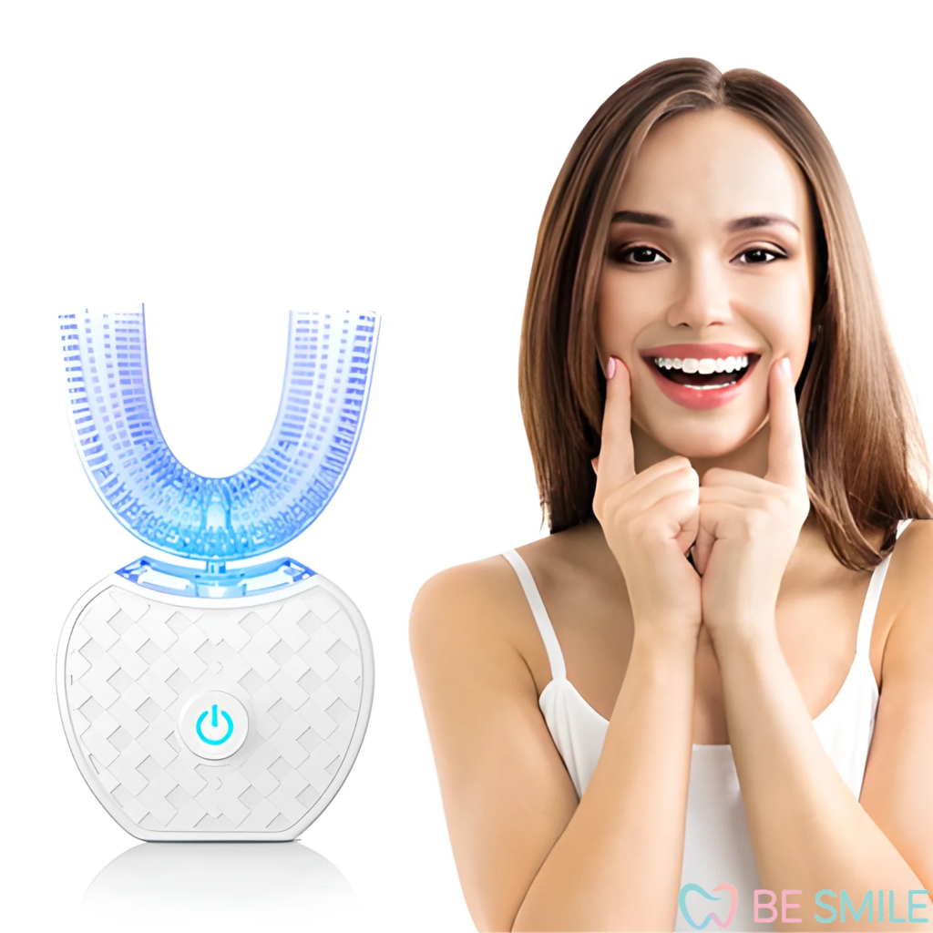 U-Brush Automatic women with white smile